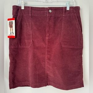 🆕 - 32 Degrees Ladies' Corduroy Skirt - Purple/Maroon - Size M
